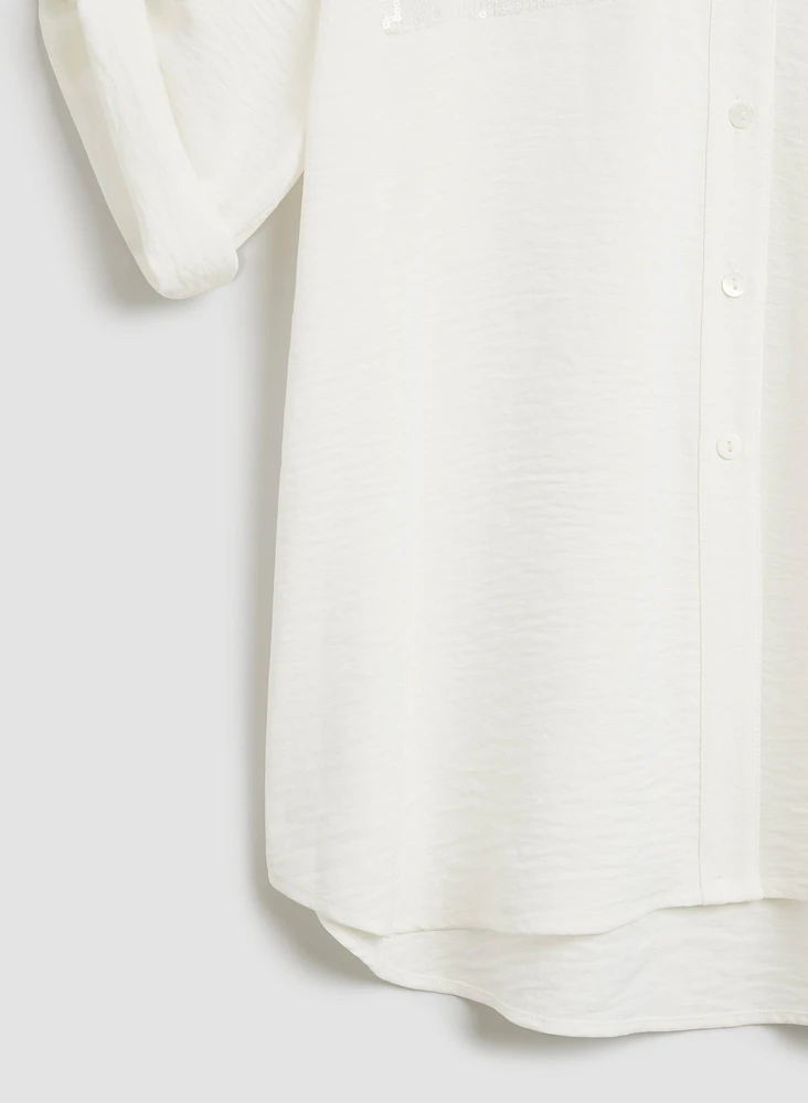 Sequin Pocket Shirt