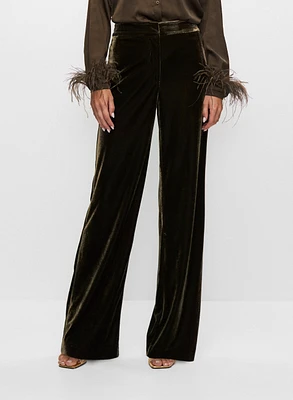 Pantalon à enfiler en velours