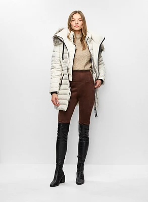 Manteau matelassé et legging