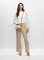Pull à manches en maille et pantalon évasé