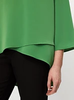 Haut asymétrique à effet superposé