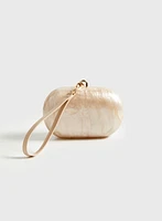 Pochette ovale et nacrée