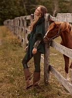 Pantalon à jambe étroite en cuir végane