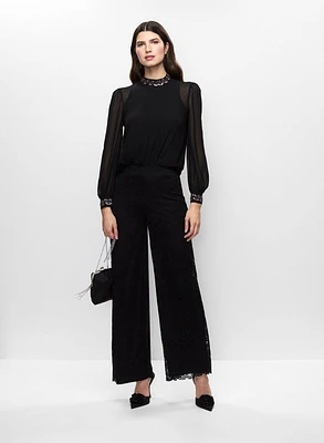 Haut à sequins et pantalon large