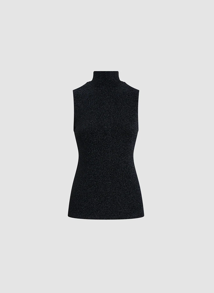 Sleeveless Glitter Top