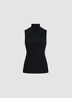 Sleeveless Glitter Top