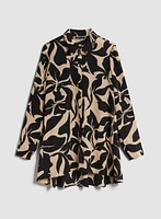 Abstract Floral Motif Tunic