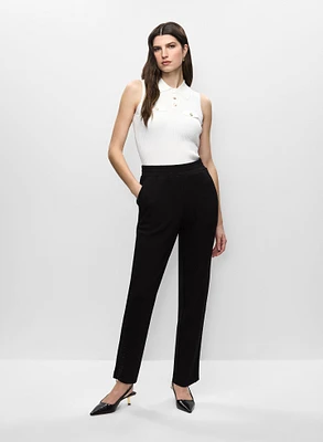 Pull sans manches et pantalon droit