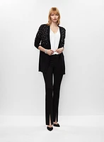 Cardigan à perles et pantalon à enfiler