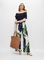Off-the-Shoulder Ruffle Blouse