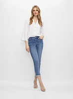 3/4 Sleeve V-Neck Blouse