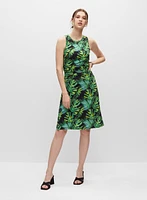 Robe à motif de feuilles palmier