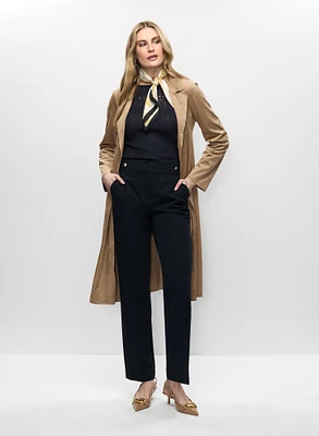 Trench en suède végane et pantalon Lauren