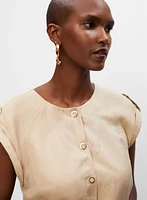 Robe tunique à boutons