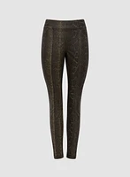Kayla Pull-On Snakeskin Print Pants