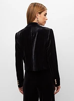 Cropped Velvet Jacket