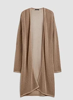 Cardigan long et métallisée