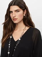 High-Low Chiffon Tunic