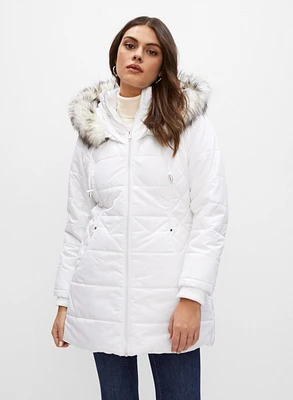 Manteau matelassé à capuchon