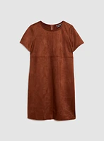 Faux Suede Dress