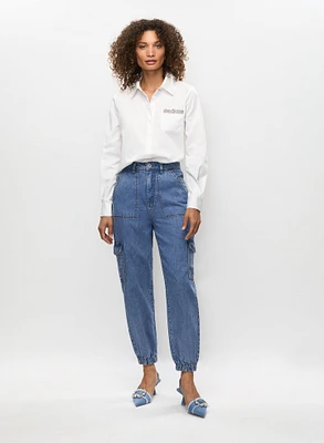 Chemisier à poche et pantalon cargo