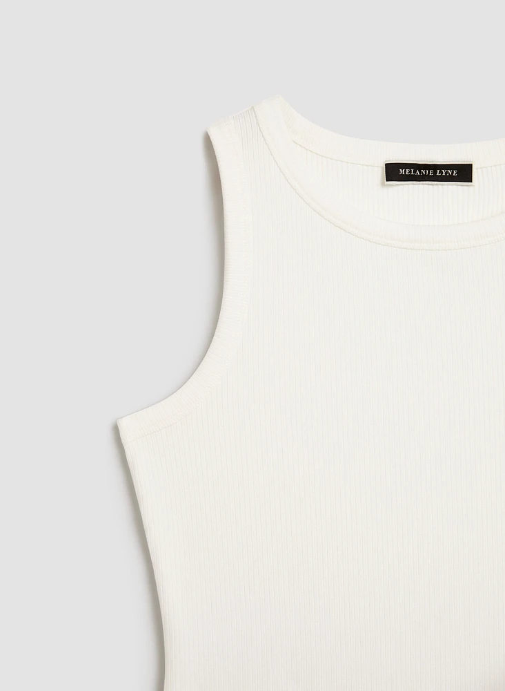Sleeveless Ribbed Tank Top