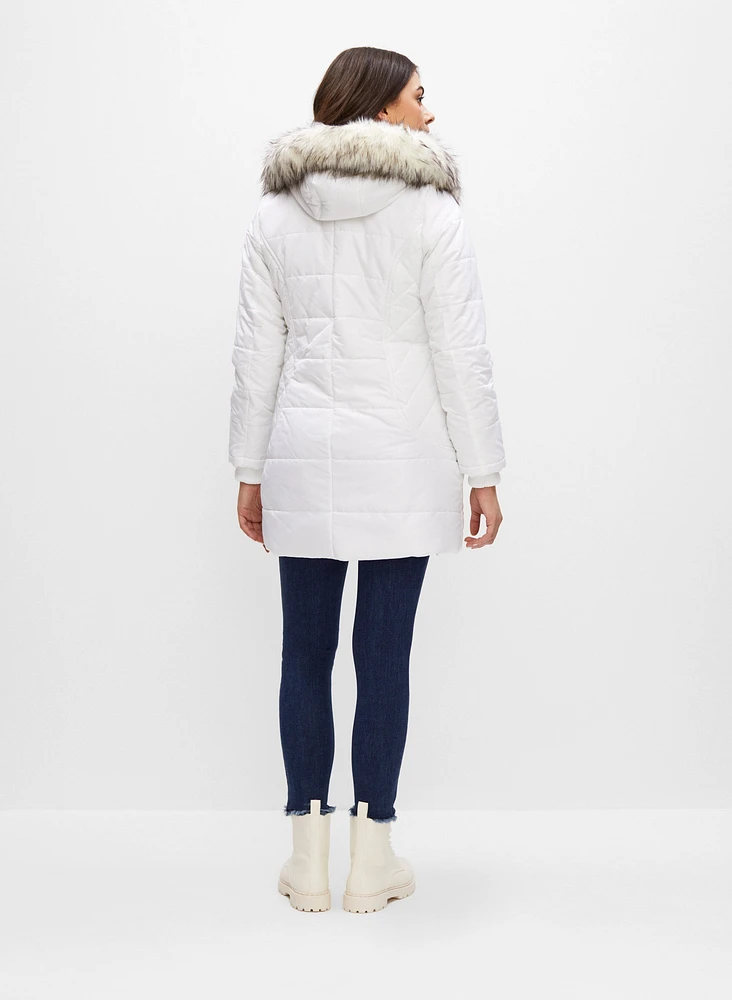 Manteau matelassé à capuchon