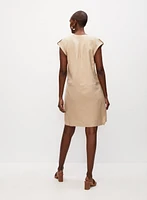 Robe tunique à boutons