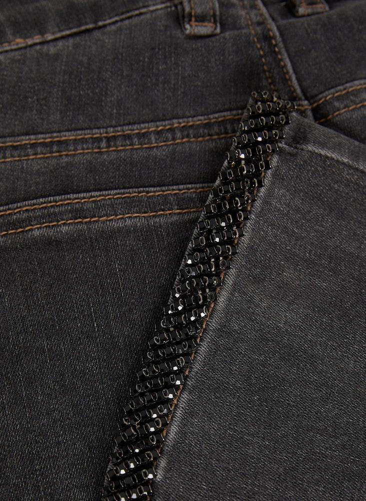 Sequin Trim Jeans