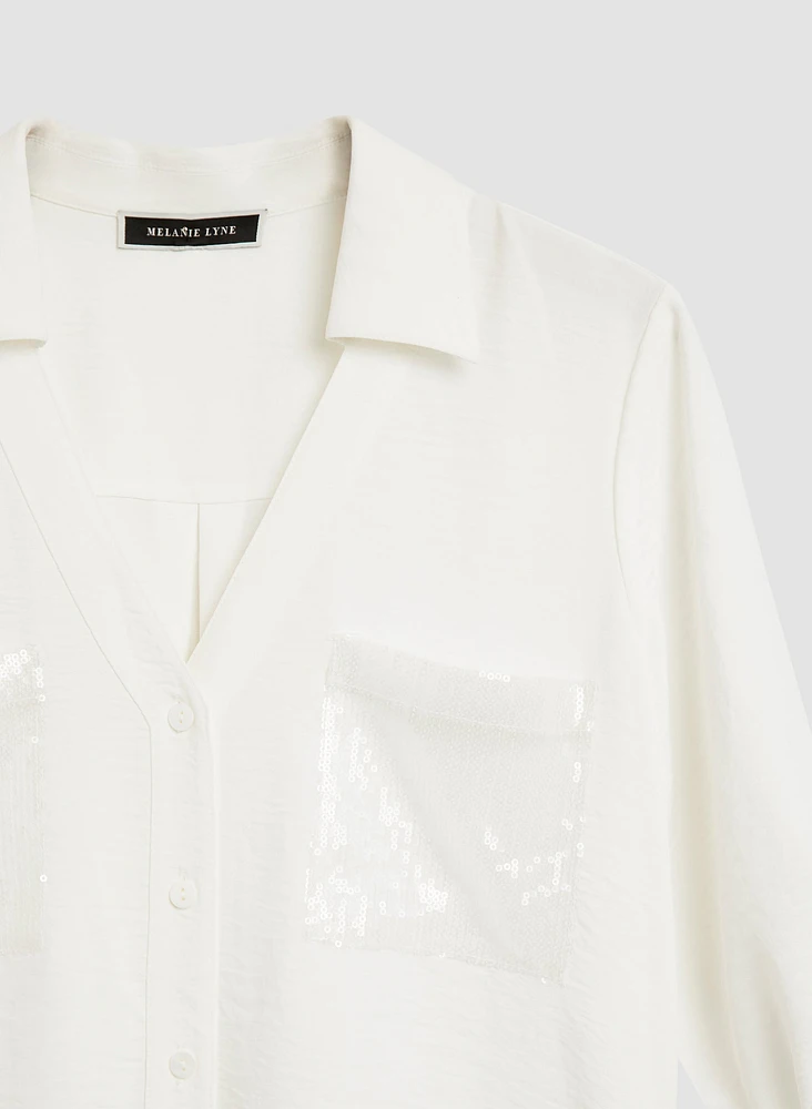Sequin Pocket Shirt