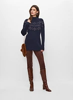 Pull tunique et legging en suède végane