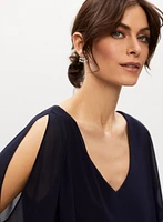 Joseph Ribkoff - Chiffon Overlay Dress