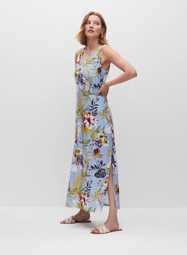 Floral Print Maxi Dress