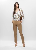 Haut à motif cachemire et pantalon étroit