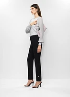 Pull ras-du-cou et pantalon étroit