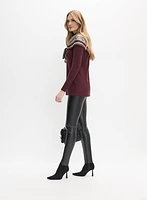 Vegan Leather Slim Leg Pants