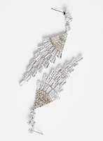 Boucles d'oreilles chandelier à cascade de baguettes