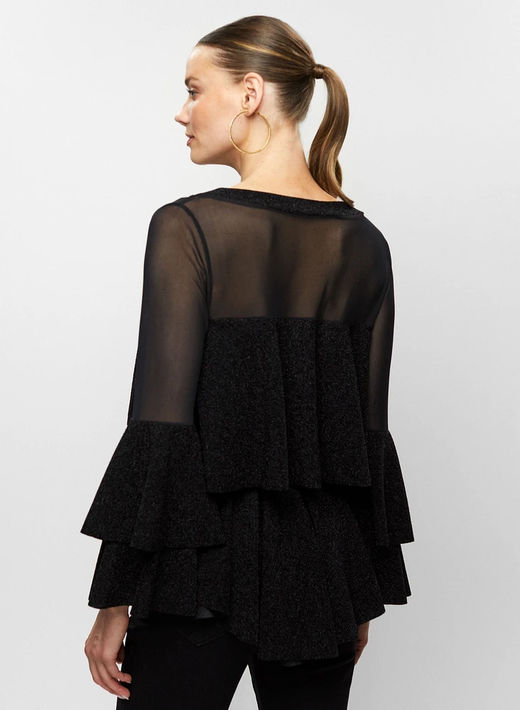 Tiered Ruffle Illusion Top