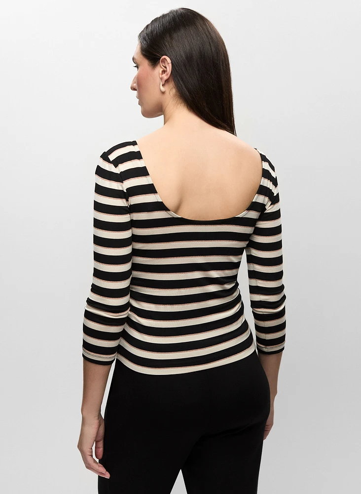 Glitter Striped Tee