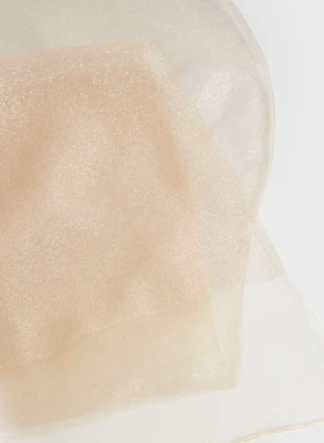 Foulard de soirée en organza