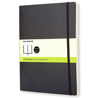 Moleskine Classic Notebook, Extra Large, Plain, Black, Soft Cover (7.5 x 10)