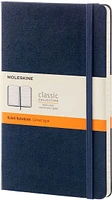 Moleskine Classic Notebook, Large, Ruled, Sapphire Blue, Hard Cover (5 x 8.25)