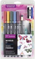 Tombow Watercolor Set ¿ Complete Kit with Dual Brush Pens, Water Brush, and Accessories