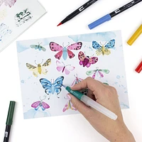 Tombow Watercolor Set ¿ Complete Kit with Dual Brush Pens, Water Brush, and Accessories