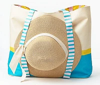 Large Tote With Hat Straps