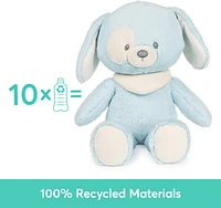 Baby GUND Sustainable Puppy Plush Stuffed Animal Made from Recycled Materials For Babies and Newborns Blue/Cream, 13"