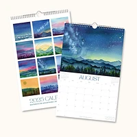 2025 Mountain Watercolor Art Wall Calendar