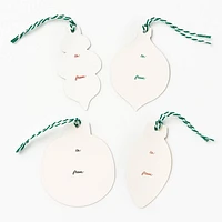 Glitter Ornament Gift Tags