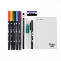 Tombow Watercolor Set ¿ Complete Kit with Dual Brush Pens, Water Brush, and Accessories