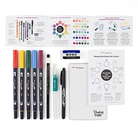 Tombow Watercolor Set ¿ Complete Kit with Dual Brush Pens, Water Brush, and Accessories
